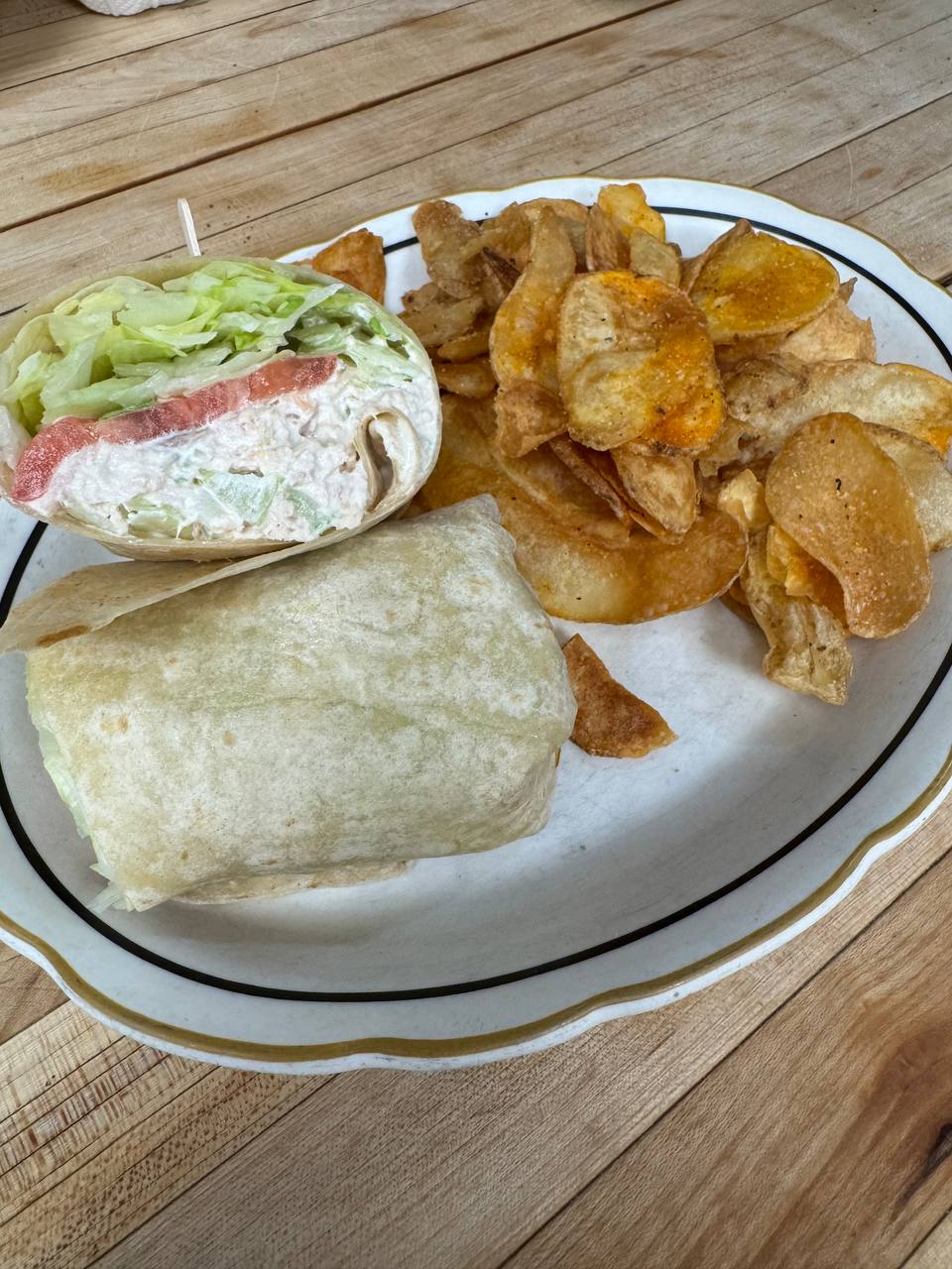 Chicken salad wrap